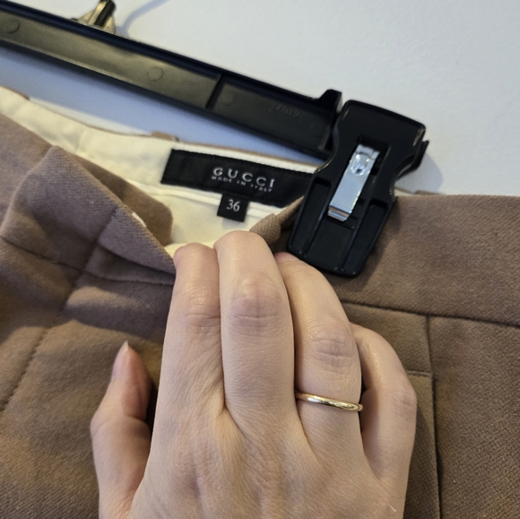 Gucci Camel Wool Pantsuit Size IT 36 - Picture 4 of 15